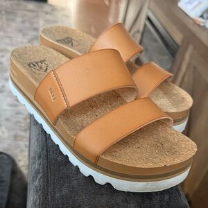 Reef Women's Tan Slide Sandals